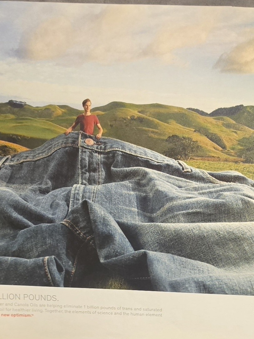 Here is the 2011–2012 print ad from Dow Chemical's "The Human Element" Campaign